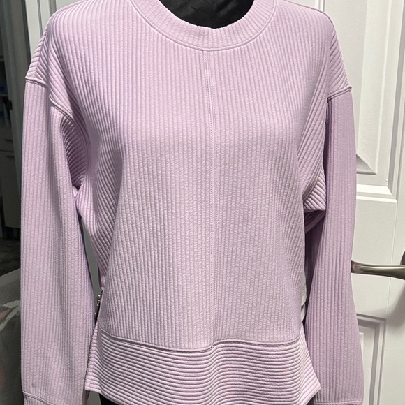 Lavender Ribbed Long Sleeve Top - Picture 1 of 12